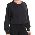 thumbnail image 1 of Gibobby Sudaderas para Mujer Sudadera de Forro Polar con Cuello Redondo Sudadera para Mujer(Negro,M), 1 of 4