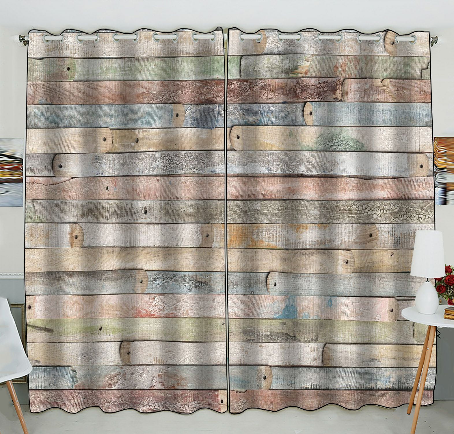 Multicolor Ambesonne Children Curtains Living Room Bedroom Window