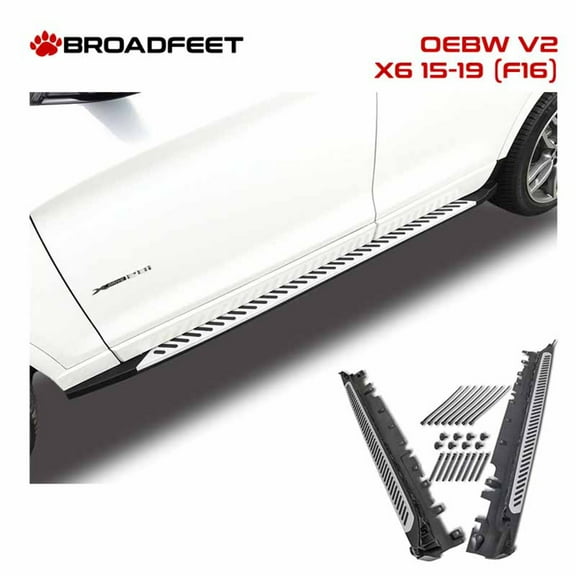 2015-2019 BMW X6 OE Style Aluminium Side Running Boards by Broadfeet