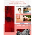 thumbnail image 5 of Red Yoga Towel for Hot Yoga Non Slip, Retro Oil Painting Modern Abstract Art Aesthetics Yoga Mat Towel Absorbent Yoga Sweat Towels Microfiber Hot Yoga Blanket for Bikram Pilates 26"x74", 5 of 7