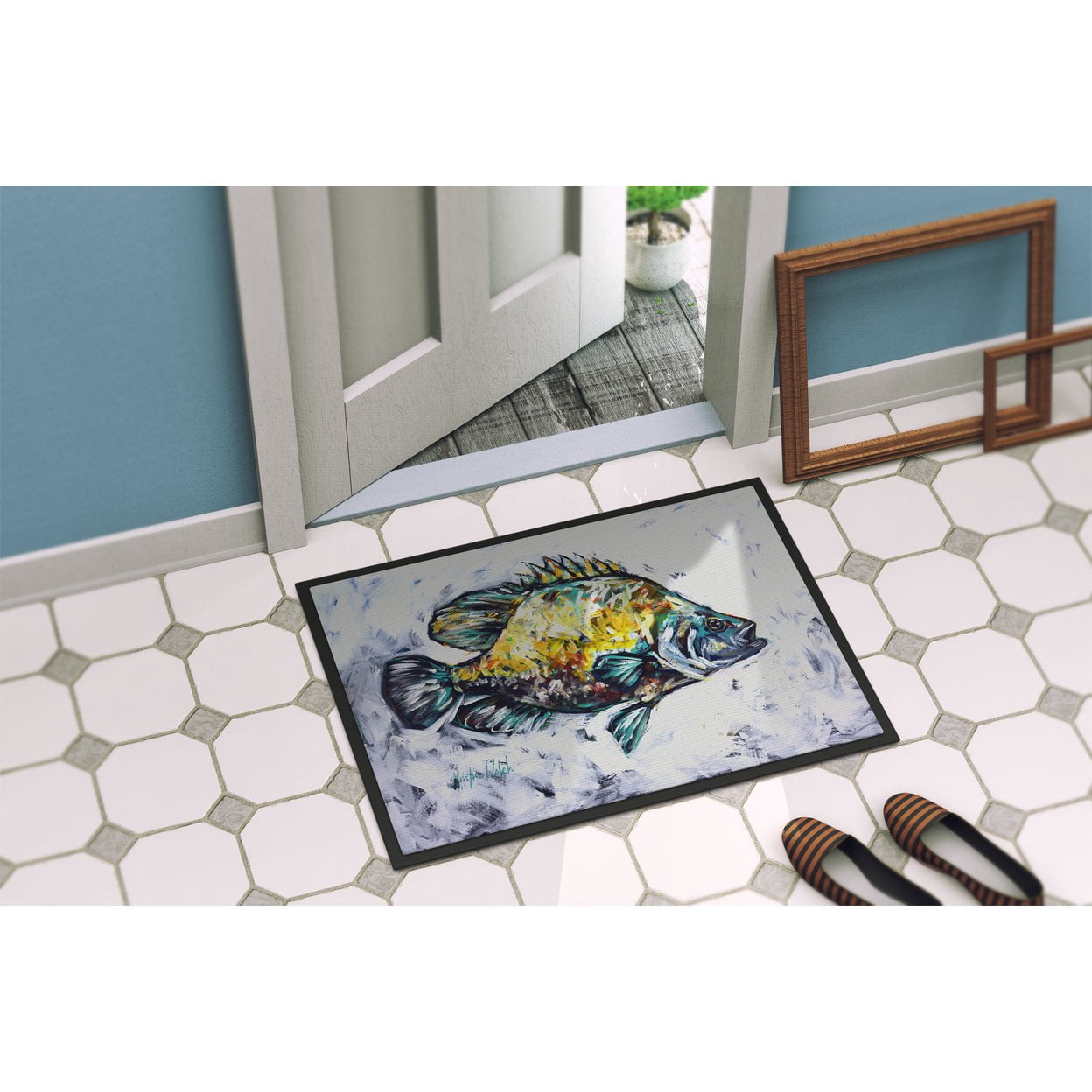 Carolines Treasures MW2144MAT 18 x 27 in. Triple Tail Doormat