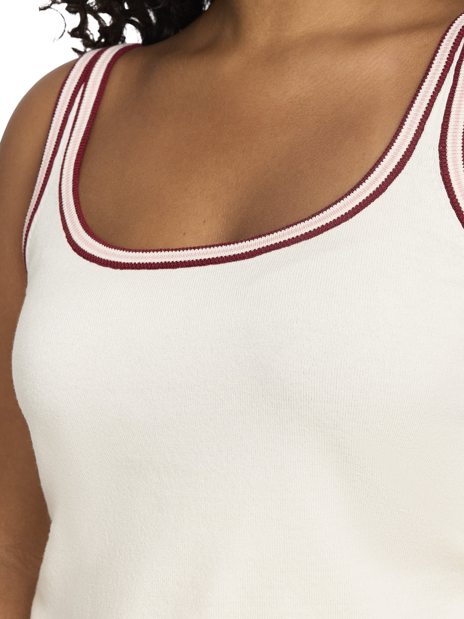 Mills by Millie Bobby Brown Women's Sweater Tank Top with Tipping, Sizes XXS-XXL