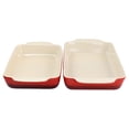 thumbnail image 3 of Crock-Pot 2-Piece Ceramic Bakeware Set, 2-Piece, Red, 3 of 8