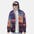thumbnail image 2 of Vsdgher Sweat à Capuche Imprimé Pissenlit Rêveur pour Hommes Femmes, Manches Longues Protection Solaire Pêche Course Natation-Grand, 2 of 7
