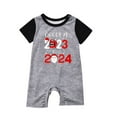 thumbnail image 5 of Awdenio Baby Christmas Pajamas for Family Xmas Matching Sets Short Sleeve Shirts and Plaid shorts Santa Christmas Tree Sleepwear Two-piece Sets, 5 of 7