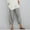 Gray, variant on TAGOLD Womens Summer Pants,Women Lady Casual Solid Elastic Girdle Waist Wide Leg Pants Trousers