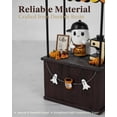 thumbnail image 4 of 12" Halloween Ghost Coffee Stand Figurine, Halloween Decoration Spooky Cute Resin Ornament, Mini Ghost Coffee Shop Tabletop Decor For Kitchen Shelf Mantel, 4 of 7