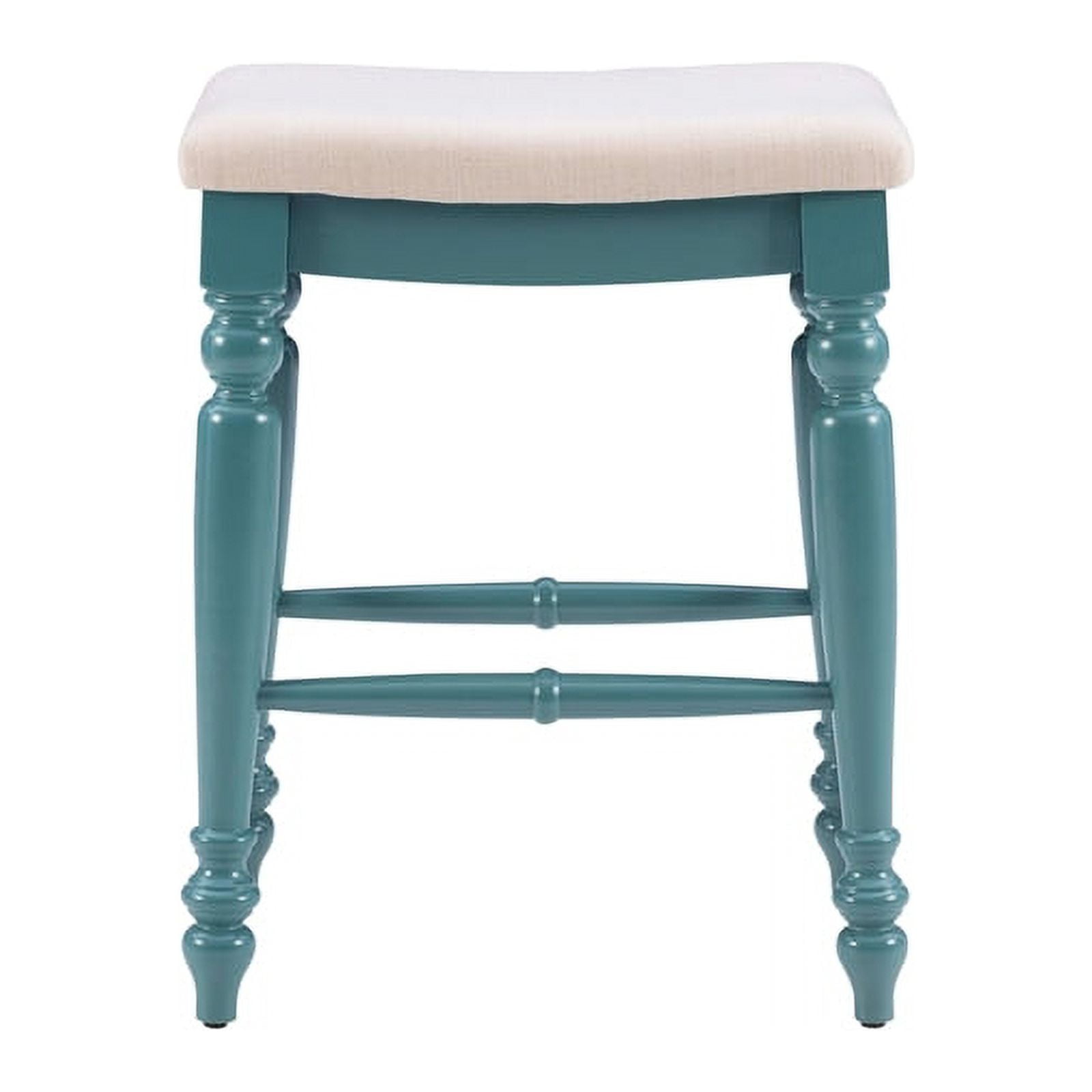 Linon Marino 25 Wood Backless Counter Stool in Blue Walmart