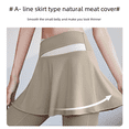 thumbnail image 1 of Pantalones de yoga nude para mujer, elásticos, de secado rápido, falsos, de dos piezas, deportivos, para yoga y fitness, 1 of 4