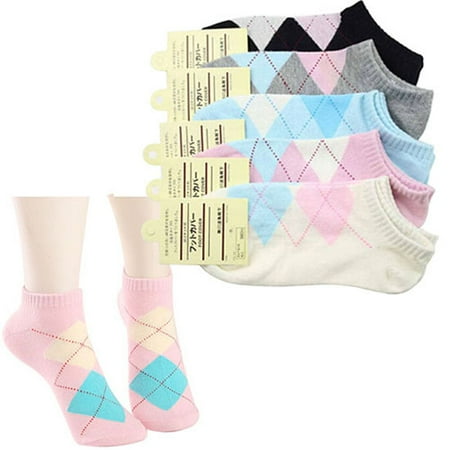 

Qipei 1 Pair Women Sports Casual Cute Heart Ankle High Low Cut Cotton Blended Socks