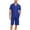 Cobalt Blue, variant on ANLIQI Men's 100% Cotton Pajamas Set Summer Short Set Button Down Sleepwear Soft Loungewear with Pockets (Blue L)