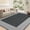 Black, variant on Living Room Area Rug 8x10 Modern Striped Border Throw Carpet with Rubber Backing Low Pile Stain Resistant Dining Room Rug Contemporary Bordered Carpet for Home Office, Black