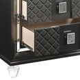 thumbnail image 5 of DeeHome Metallic Grey 2-drawer Nightstand, 5 of 7
