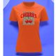 thumbnail image 3 of Playera Blusa De Cerezas Cherries Con Fondo Animal Print Vintage Color Anaranjado Talla Chica Marca Emil SaEs, 3 of 4