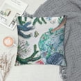 thumbnail image 2 of Nautical Throw Pillow Covers " Set of Beach Theme Blue Coral Starfish Pillow Cover Couch Pillow Cases Outdoor Sofa Cushion Cover for Bed Living Room, 2 of 5