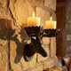 thumbnail image 1 of Candelabro de pared, soporte decorativo para velas, candelabro antiguo de hierro para decoración de hogar, , bar y patio., 1 of 8