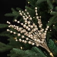 thumbnail image 4 of Christmas Picks with Glitter and Sequin Beads, 15.7 Inches, Champagne Gold, for Tree and Vase Arrangements, Decoration, 4 of 5