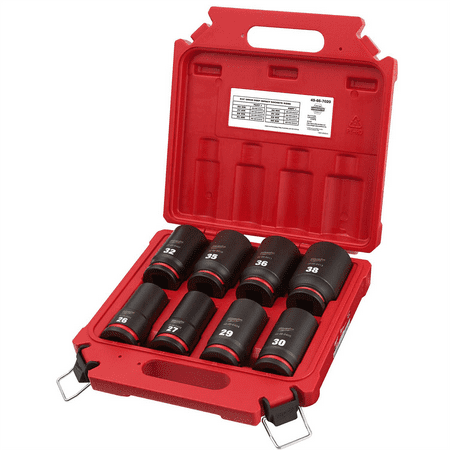 

MIlwaukee 8PCSHOCKWAVE Impact Duty 3/4 Drive Metric Deep 6 Point Socket Set