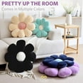 thumbnail image 3 of Flowers Pillow,Flower Shaped Throw Pillow Butt Cushion Floor Pillow,Seating Cushion,Cute Room Decor & Plush Pillow for Bedroom Sofa Chair(Lavender,15.7''), 3 of 13