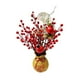 thumbnail image 5 of Arreglos florales artificiales de las bayas rojas con el florero decorativo para el hogar Estilo C Zulema ramo de año nuevo, 5 of 8