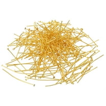 Uxcell 38mm Length Chandelier Connector Clip Pins Prism Metal Pins Golden 230 Pack
