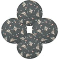thumbnail image 2 of Coolnut Koala Round Placemats Waterproof Non-Slip Washable Place Mats Polyester Table Mats Set of 4 Heat Resistant for Home Kitchen Holiday Party Home Decor Gifts, 2 of 7