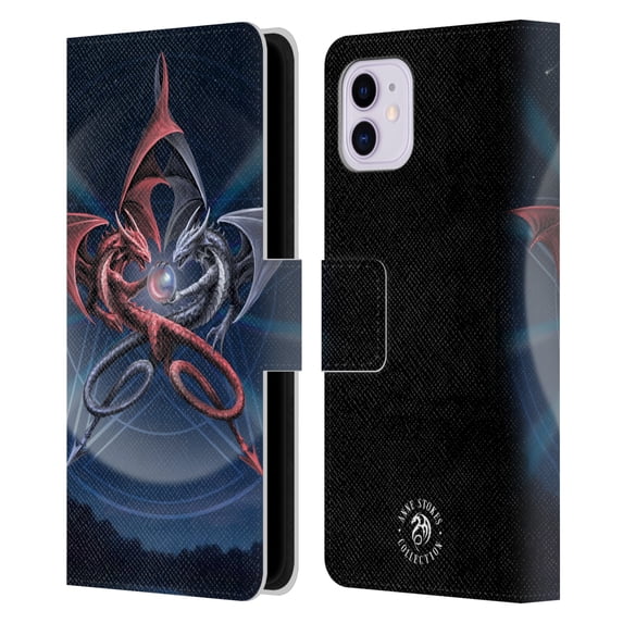 Head Case Designs Officially Licensed Anne Stokes Dragons 3 Pentagram Leather Book Wallet Case Cover Compatible with Apple iPhone 11