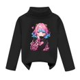 thumbnail image 4 of shqvo Girls Long Sleeve Shirts Turtleneck Shirts Solid Color Warm Tee Tops Kids Fall Casual Base Layer Fall Winter Clothes for Boys Girls, 4 of 4
