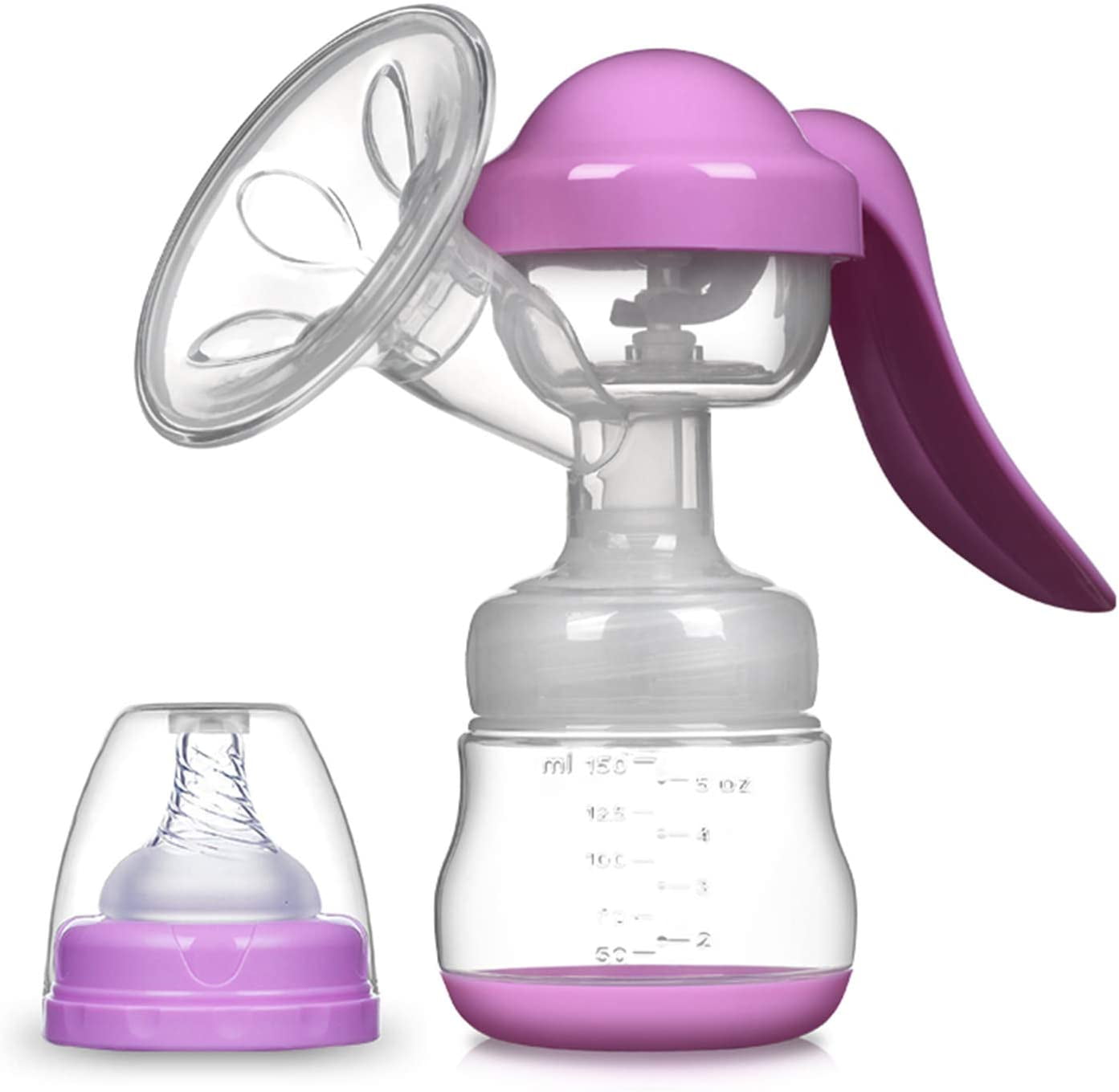 Best Manual Breast Pump, Adjustable Suction Silicone Hand Pump ...