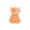 B007- Light Orange Cow, variant on Relaxation Toys, Highland Cow Decor, Squeeze for Adults, Adhd Squeeze Toys Adults, Light Tan Fluffy Styled Silicone Rubber Squeeze Figure for Work Desk Placement and Continuous