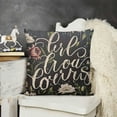 thumbnail image 2 of YINGXI Throw Pillow Case Flowers Square Cushion Cover Standard Pillowcase for Men Women Home Decorative Sofa Armchair Bedroom Livingroom 12x12in, 2 of 5