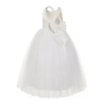 thumbnail image 2 of Ekidsbridal Crossed Straps A-Line Flower Girl Dresses Princess Gown Junior Bridesmaid 177 2, 2 of 3
