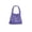 Purple, variant on Woven Tote Bag 13x7.9 Inch Lightweight Cotton Rope Handbag Compact Hollow Woven Purse for Daily Beach Vacation Shopping Casual Use