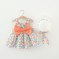 thumbnail image 3 of FYMNSI Infant Baby Girl Dress Toddler Girl Clothes Backless Sleeveless Flower Sundress Summer Dresses 6-12 Months, 3 of 4