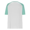 thumbnail image 4 of OSFVNOXV Workout Tops for Women Athletic Basic T-Shirt Casual Color Blocked V-Neck Breathable Gym Tops, 4 of 8
