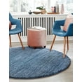 thumbnail image 3 of Jill Zarin Shaggy Chic Collection Area Rug - Shaggy (10' Round Blueberry Blue), 3 of 12