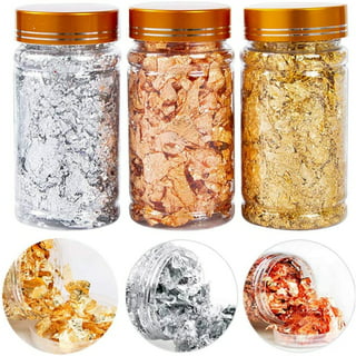 Edible Gold Flakes, 100Mg 24K Drink Glitter Edible Powder, Pure Gold  Sprinkles f