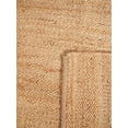 thumbnail image 5 of Rugsotic Carpets Hand Woven Jute 10'x13' Area Rug Solid Light Brown J00008, 5 of 8