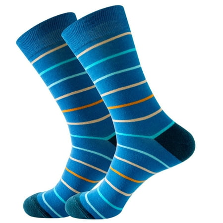 

Yinguo Adult Unisex Stripe Stripe Colorful Street Personality Medium Socks