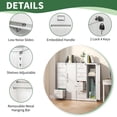 thumbnail image 3 of Innovation Works Lockable Metal File Cabinet with 4 Drawers & 1 Door, Storage Filing Cabinet for Home Office, A4 Legal/Letter Size, Assembly Required, 3 of 7