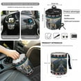 thumbnail image 4 of Renewold American Tribal Wolf Blue Car Seat Covers Front Seats Set of 12, Steering Wheel Seatbelt Center Console Cover Trash Bin Sunglass Holder Rearview Mirror Cover Cup Holder Key Chain Car Decor, 4 of 7