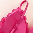 thumbnail image 6 of Levmjia Women's Lingerie Set Lace Bralette and Thong V-Neck Solid Color Adjustable Straps Comfortable Sleepwear Relax Home Daily Wear, 6 of 9