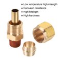 thumbnail image 4 of Uxcell Brass Compression Tube Fitting 1/8NPT x 3/8" Tube OD Straight Coupling 3 Pack, 4 of 5