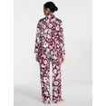 thumbnail image 3 of Joyspun Women’s Stretch Satin Sleep Top and Pants, 2-Piece Set, Sizes XS to 3X, 3 of 5