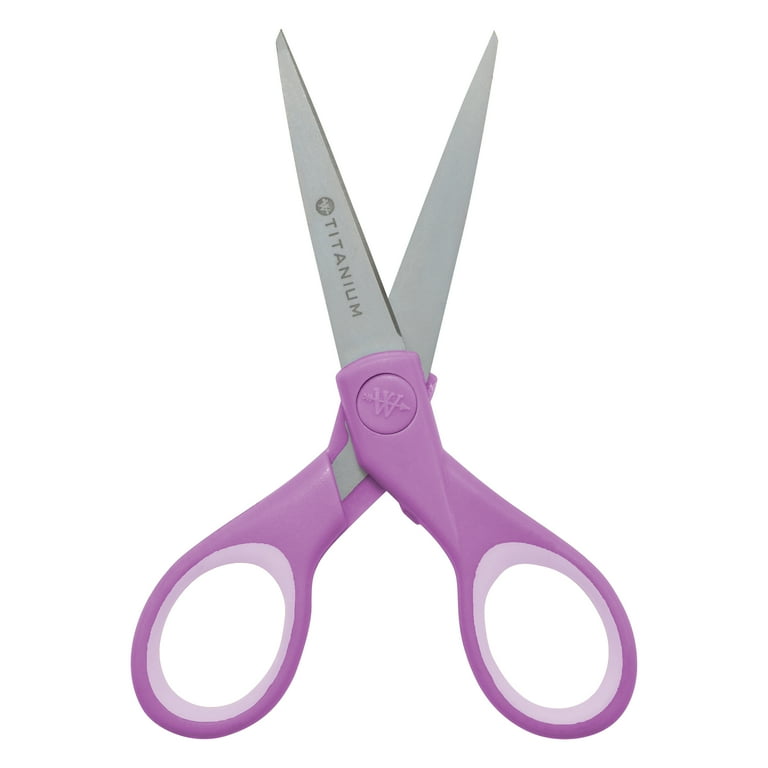 Westcott 5" Micro-Tip Fabric Scissors With Titanium-Bonded Blades - Ideal For Crafting, Sewing, And More