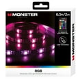 Monster LED 6.5ft ColorChanging LED Light Strip, Remote Control, USBPowered, Easy installation