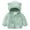 Green, variant on Girls Fleece Jacket Kids Zip up Stand Collar Solid Sherpa Coat with Pockets Fall Winter Soft Warm Fuzzy Plush Outwear Black Jacket Zip Up Girls
