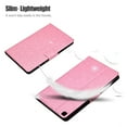 thumbnail image 3 of Allytech Galaxy Tab A 8.0 Case 2019 Released SM-T290 T295, Glitter Bling PU Leather Slim Shell Multi Angle Stand Shockproof Cover for Girls Women for Samsung Galaxy Tab A 8.0 2019 T290, Pink, 3 of 5