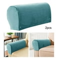 thumbnail image 7 of Velvet Sofa Armrest Covers Polyester Arm Covers Couch Armchair Slipcovers with Pins Anti-Slip Washable Detachable -, 7 of 7