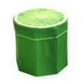 thumbnail image 1 of Taburete otomano plegable con almacenamiento y reposapiés (29 x 29 x 30 cm) Limón, 1 of 9